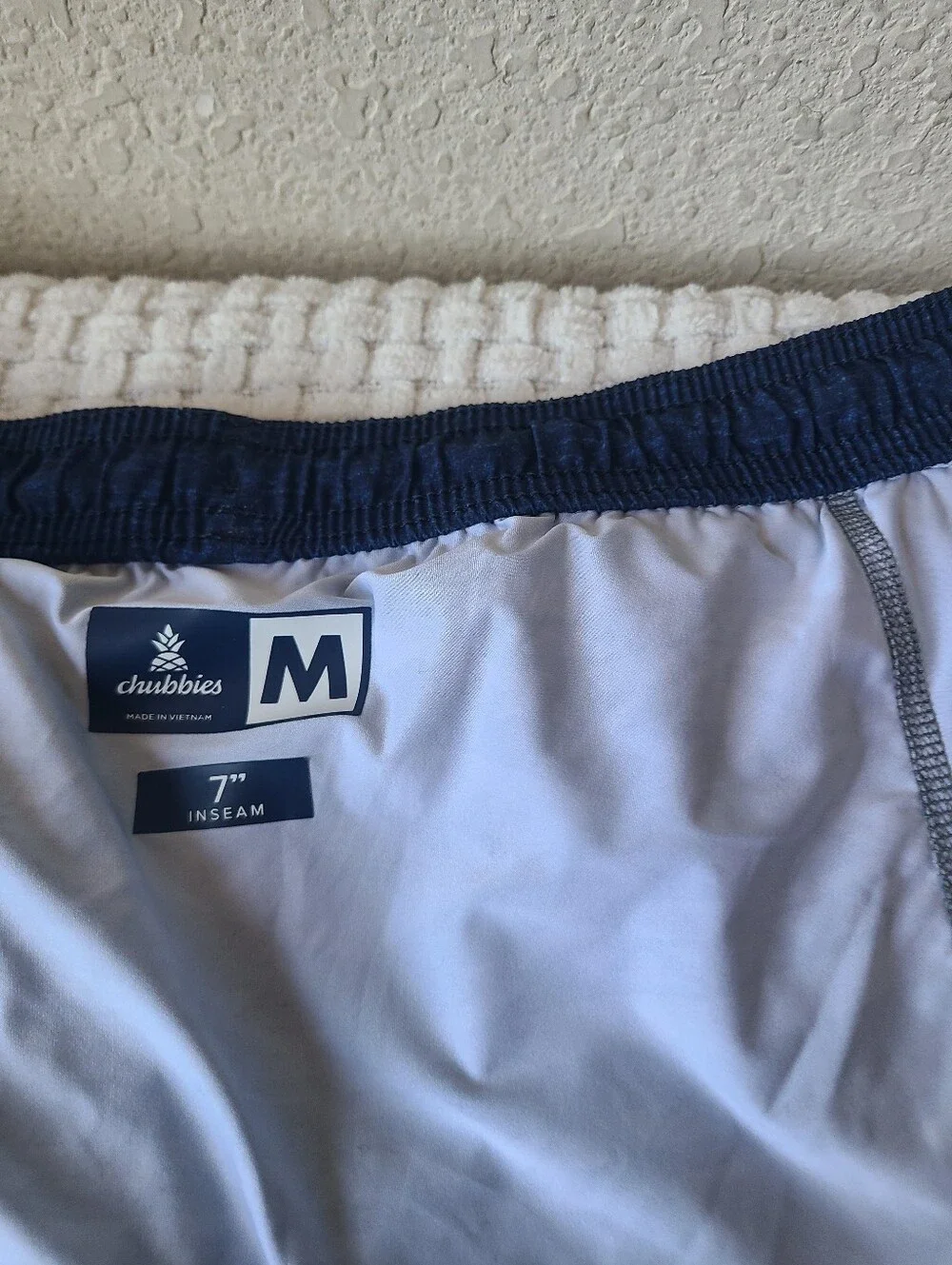 Chubbies Men's Athletic Drawstring Shorts Navy Men's Size M